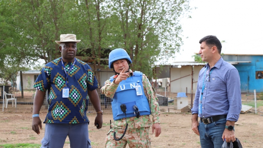 Đoàn tiền trạm Đội Công binh số 1 của Việt Nam bắt đầu hoạt động tại Abyei